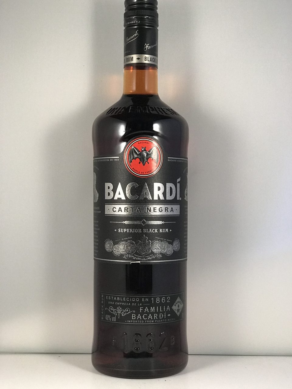 Opname Analytisch overhandigen Bacardi rum Carta Negra 1 liter | Rum & Whisky - Van den Bos
